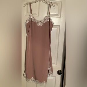 Dorothy Perkins slip dress in taupe